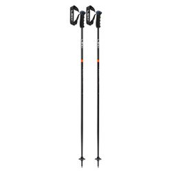 Leki Neolite Airfoil Ski Pole in Black and Orange